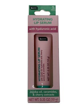 b.pure Hydrating Lip Serum Cherry Hyaluronic Acid Ceramides 0.35 oz